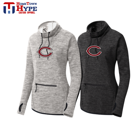 Women's Triumph Cowl Neck Pullover - Cranberry Berries