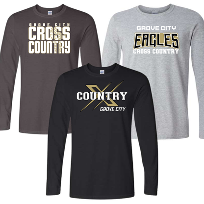 Long-Sleeve T-Shirt : Grove City Cross Country 24