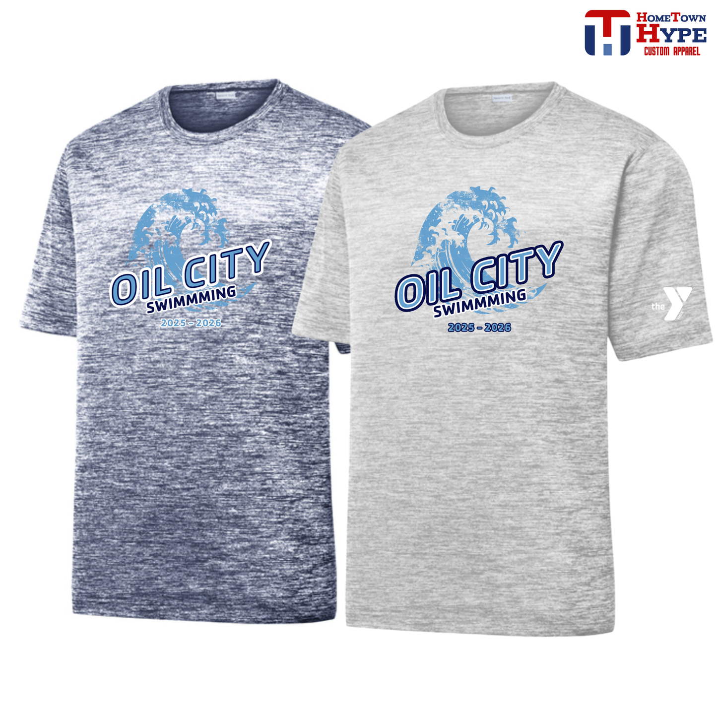 Electric Heather Tee - OCY Swimming