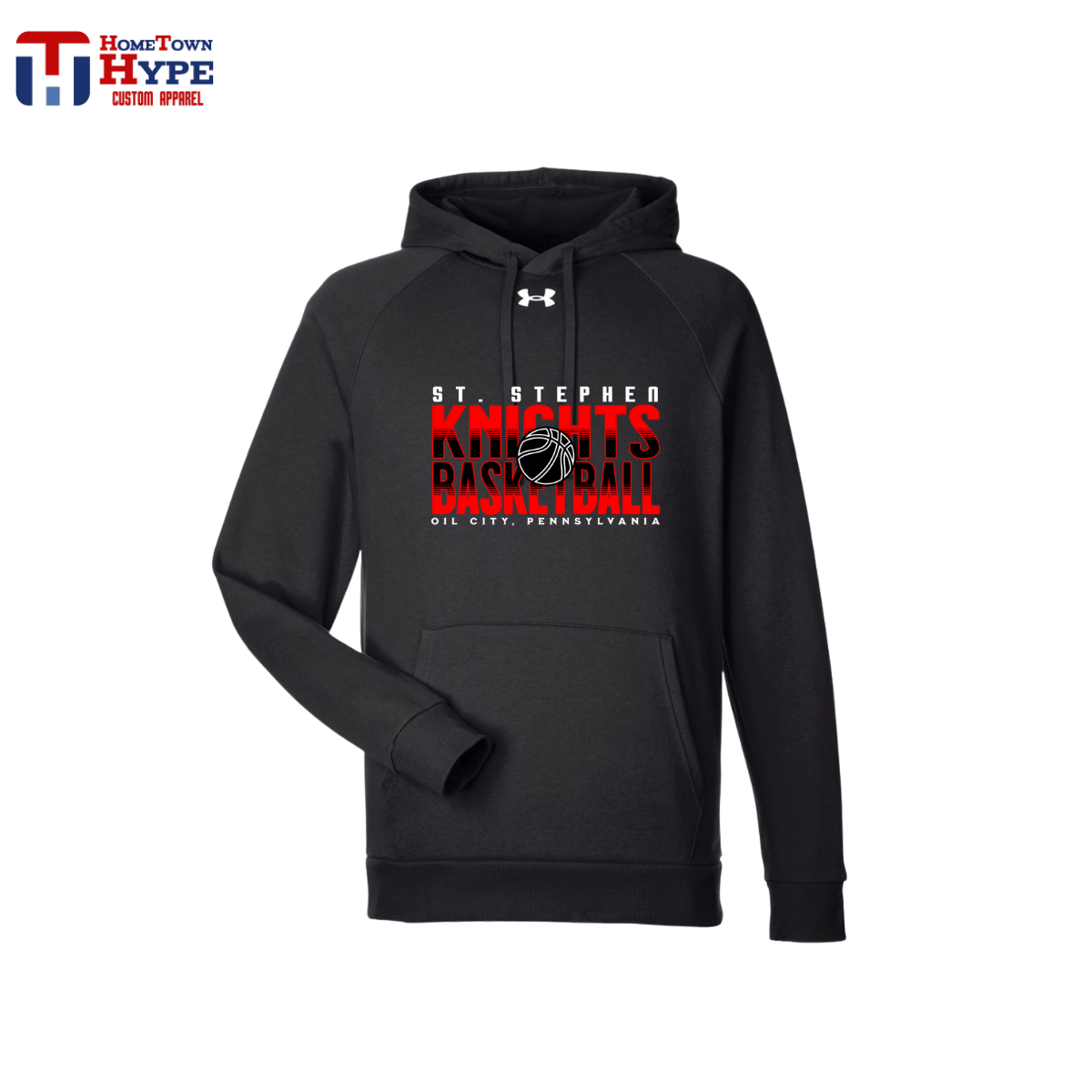 Under Armor Fleece Hoodie - St Stephen Basketball