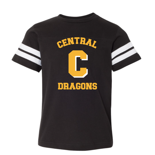 Central - Local School Spirit Football Tee