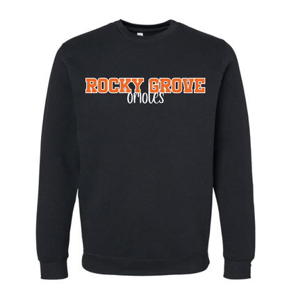 Rocky Grove - Script Local School Spirit Crew Neck