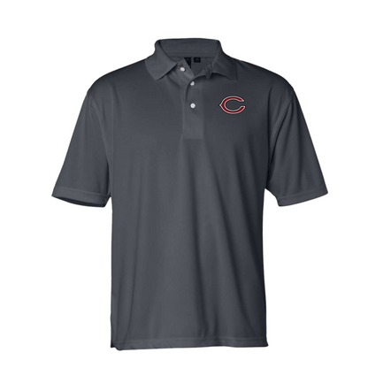 Polymesh Embroidered Polo - Cranberry Berries