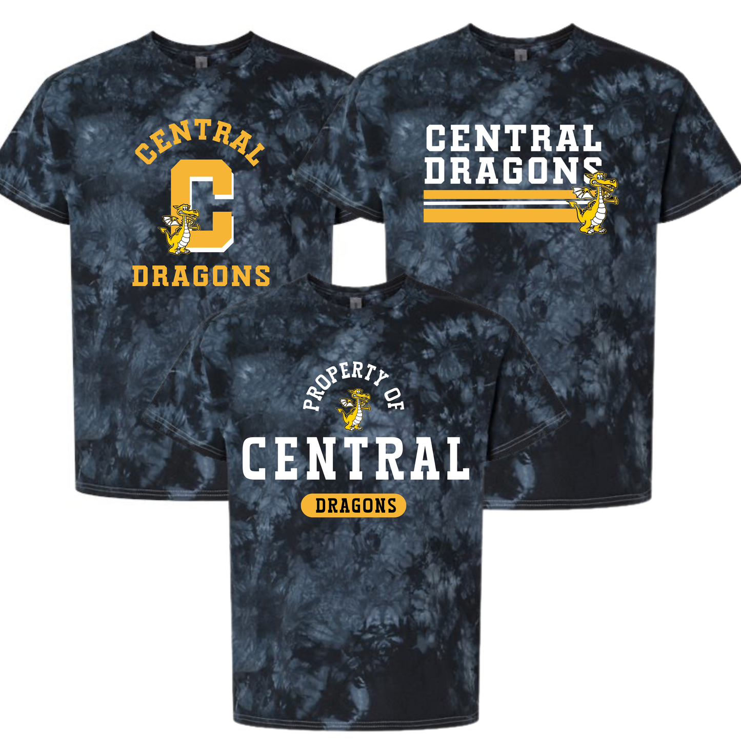 Tie Dye T-Shirt - Central Dragons '24