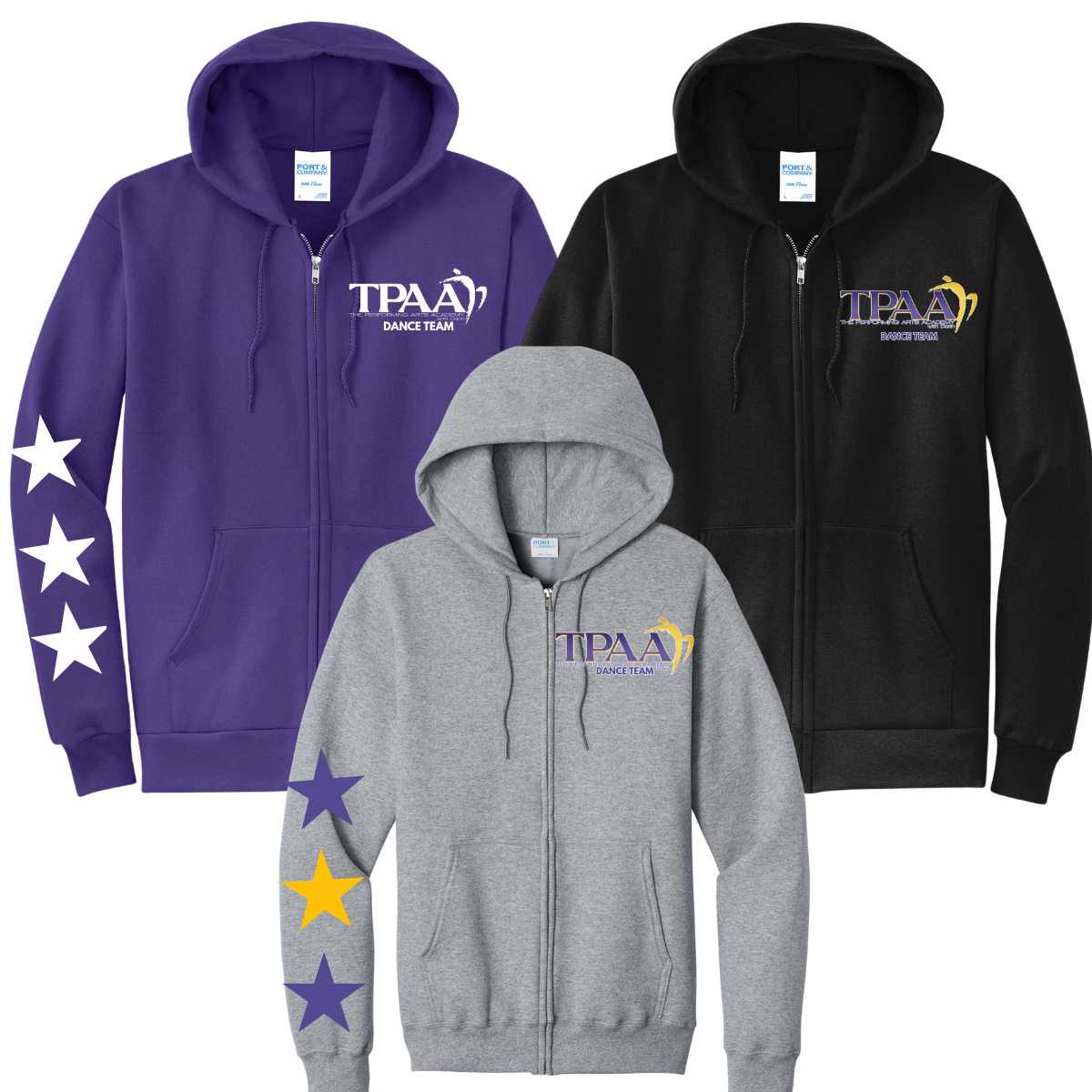 TPAA Full Zip Hoodie- TPAA Dance Team