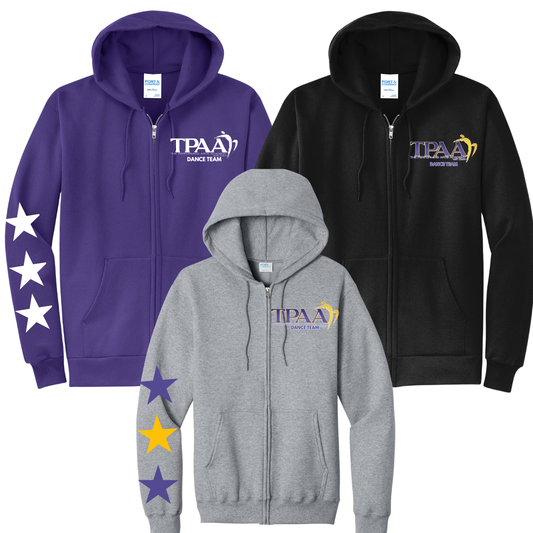 TPAA Full Zip Hoodie- TPAA Dance Team