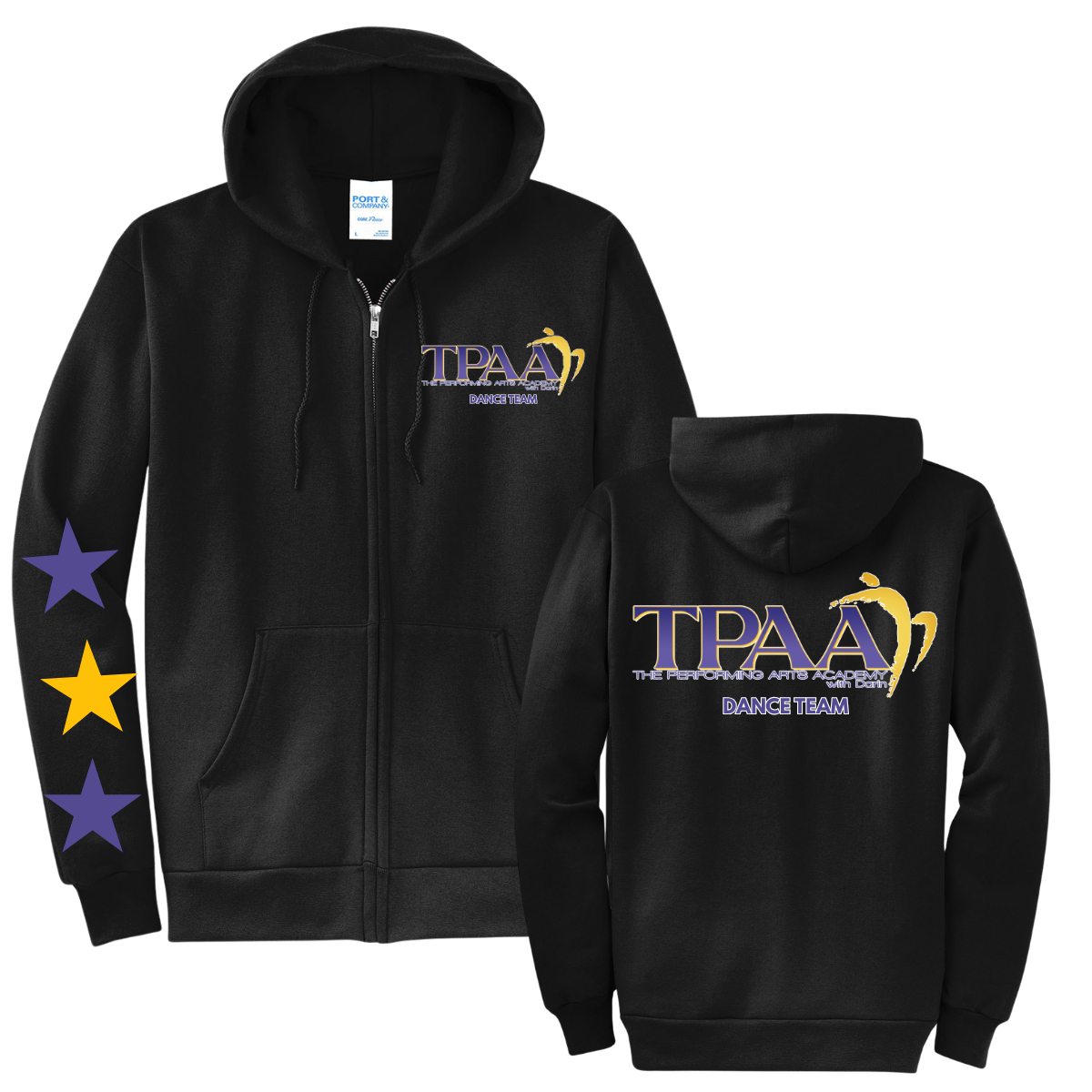 TPAA Full Zip Hoodie- TPAA Dance Team