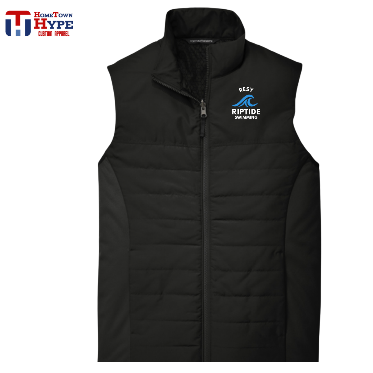 Insulated Embroidered Vest - RESY Swimming