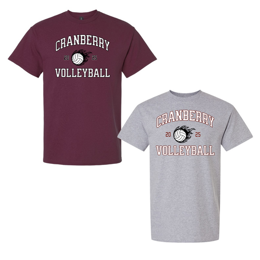 T-Shirt - Cranberry Volleyball