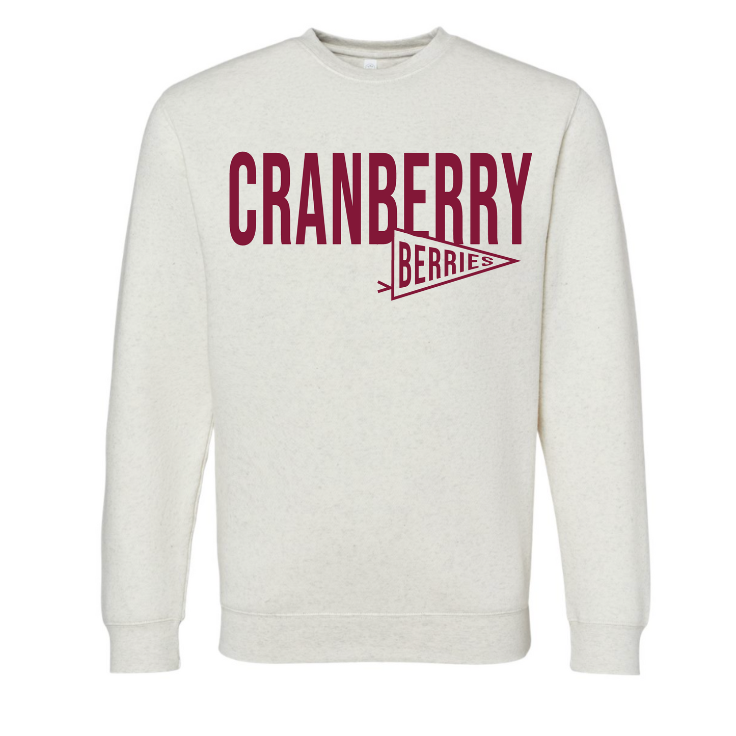 Cranberry - Pennant Local School Spirit Crew Neck