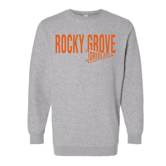 Rocky Grove - Pennant Local School Spirit Crew Neck