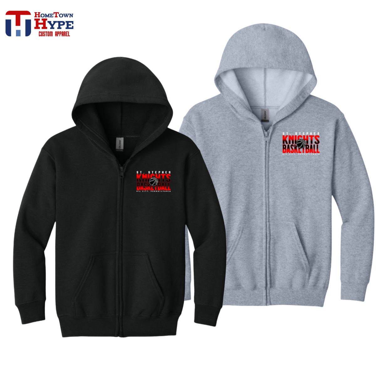 Full Zip Hoodie - St Stephen Knights