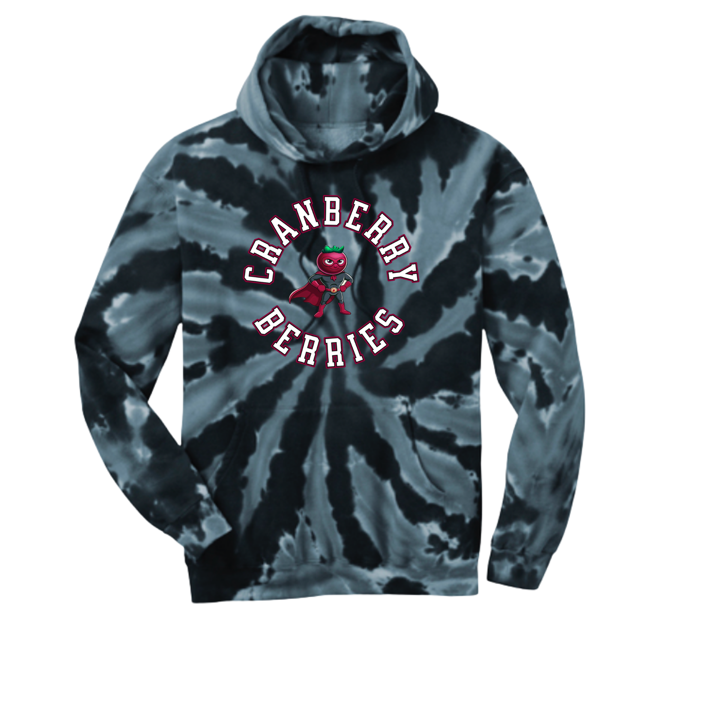 Tie-Dye Hoodie - Cranberry Berries
