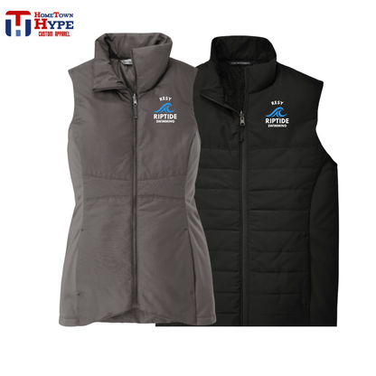 Insulated Embroidered Vest - RESY Swimming