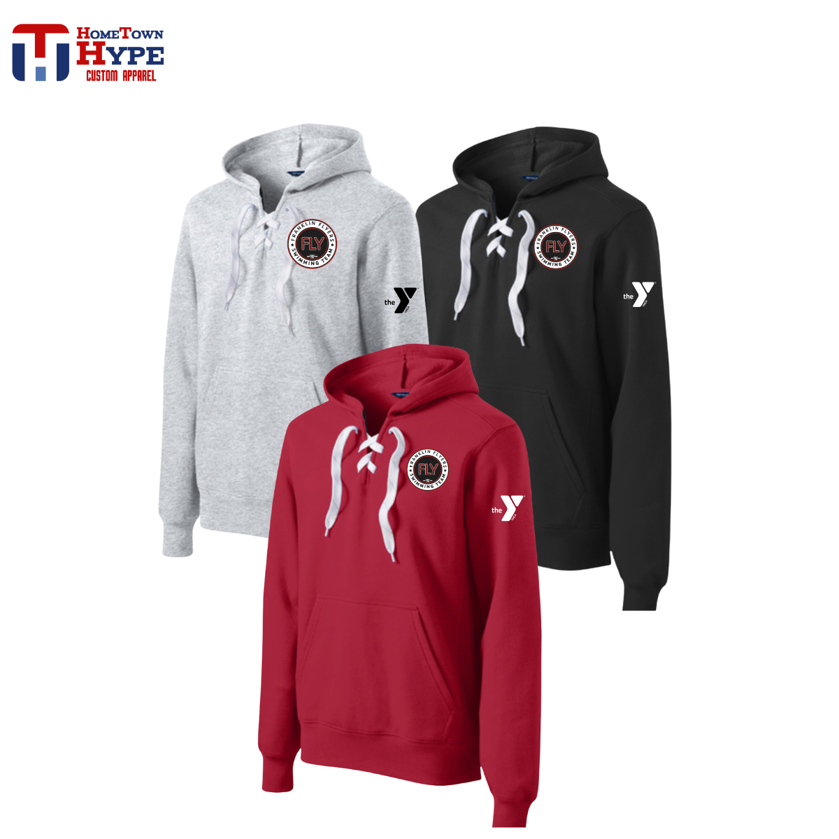 Laced Up Hoodie - FLY Swimming