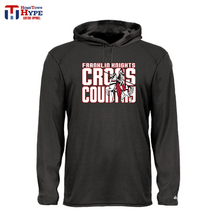 Hooded Long Sleeve Tee (dri-fit) - Franklin XC