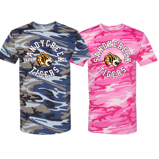 Camo T-Shirt - Sandycreek Elementary