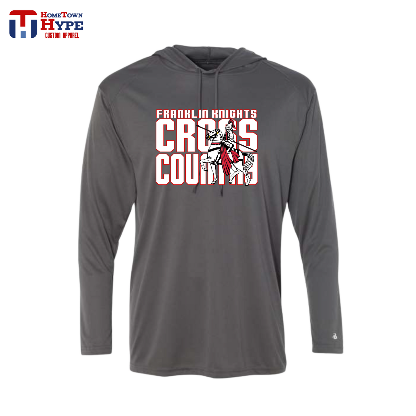 Hooded Long Sleeve Tee (dri-fit) - Franklin XC