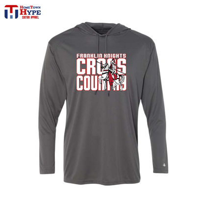 Hooded Long Sleeve Tee (dri-fit) - Franklin XC