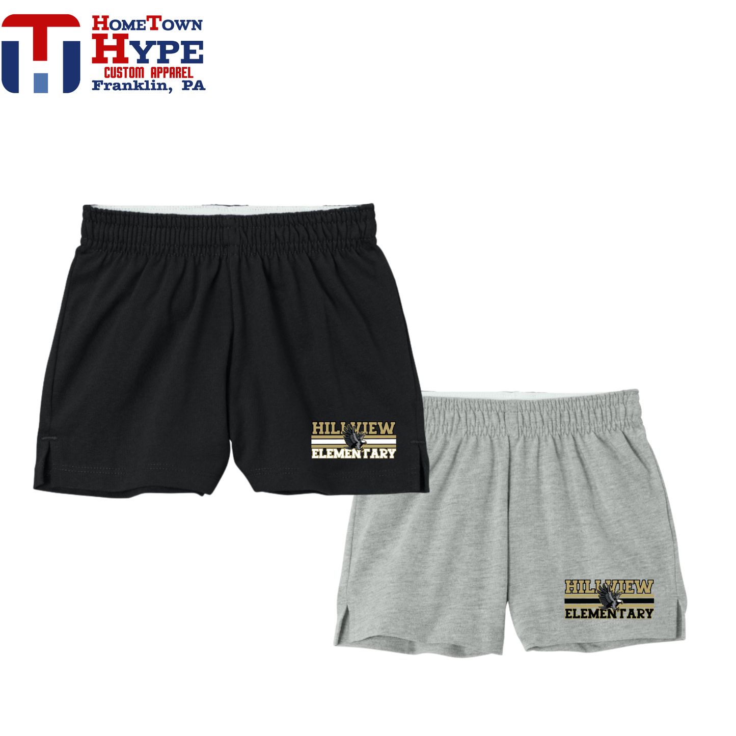Jersey Knit Shorts - Hillview Elementary 2025-2026