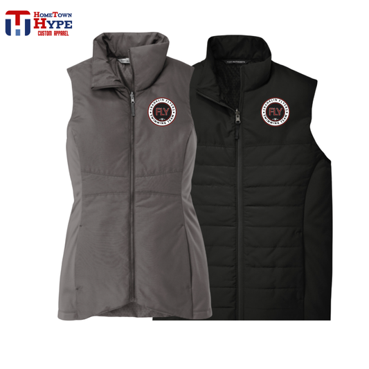 Insulated Embroidered Vest - FLY Swimming