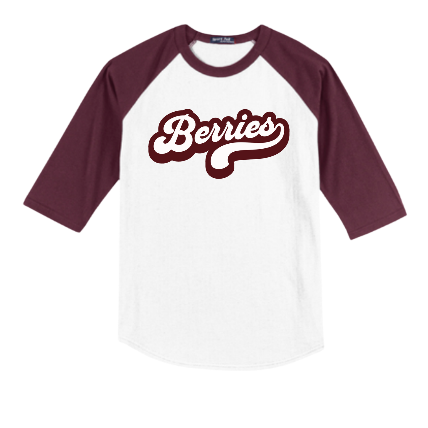 Colorblock Raglan Jersey -  Cranberry Berries