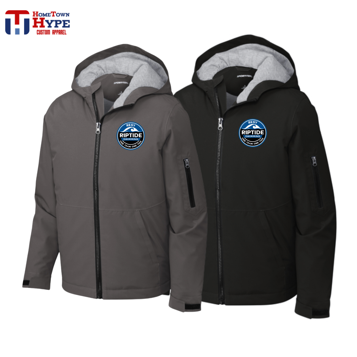 Waterproof Insulated Embroidered Jacket - RESY Swimming