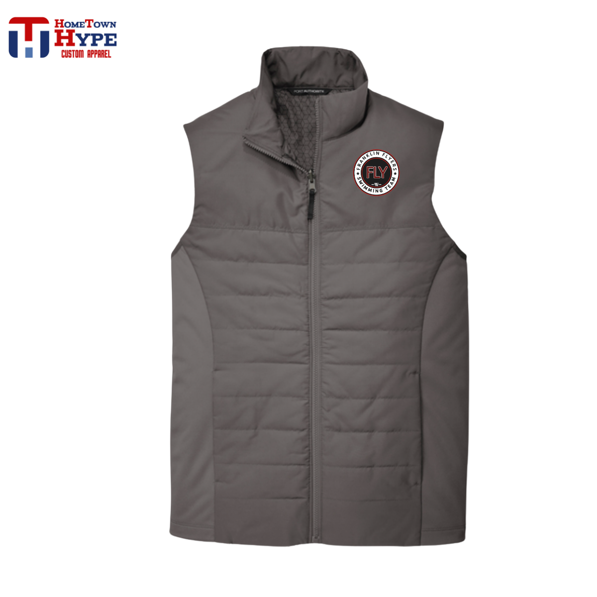 Insulated Embroidered Vest - FLY Swimming