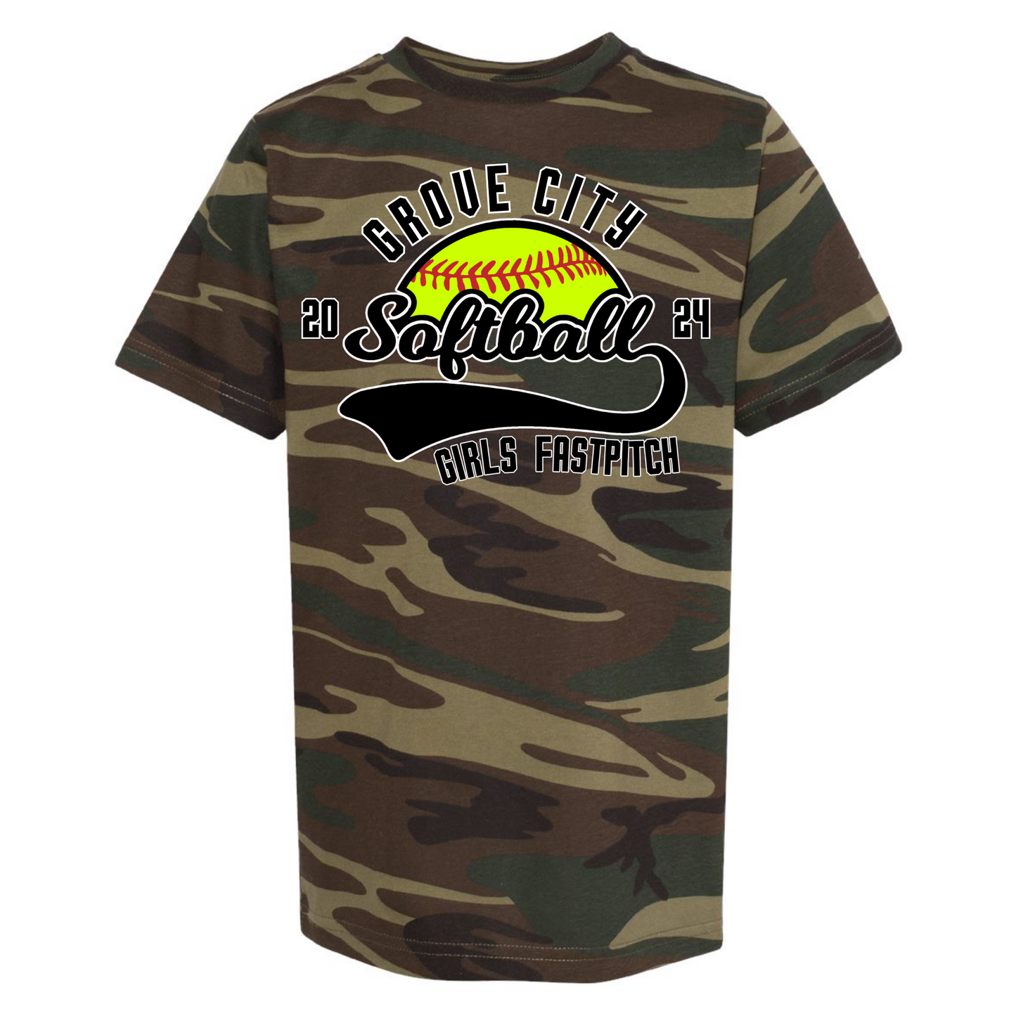 Camo  T-Shirts - Grove City Fastpitch