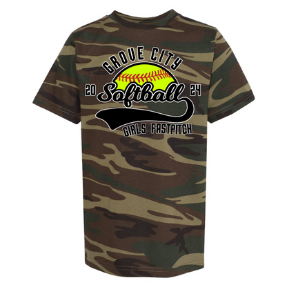 Camo  T-Shirts - Grove City Fastpitch