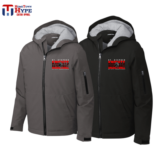 Waterproof Insulated Embroidered Jacket - St Stephen Basketball
