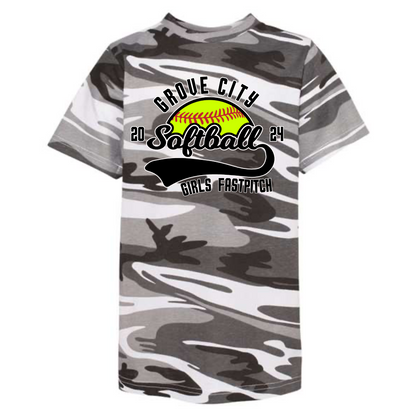 Camo  T-Shirts - Grove City Fastpitch