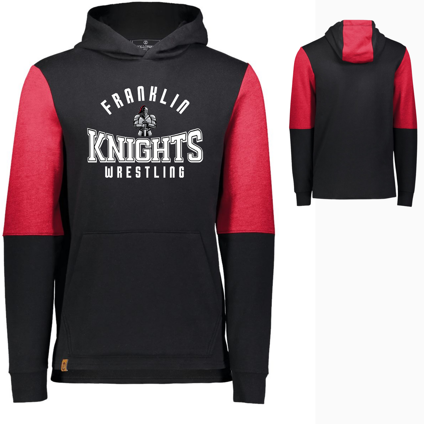 Premium Color Block Hoodie - Franklin Wrestling 2023