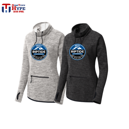 Women's Triumph Cowl Neck Pullover - RESY Swimming
