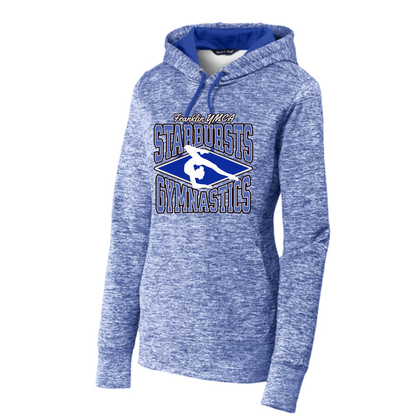 Women's Electric Heather Fleece Hooded Pullover - Franklin Starbursts