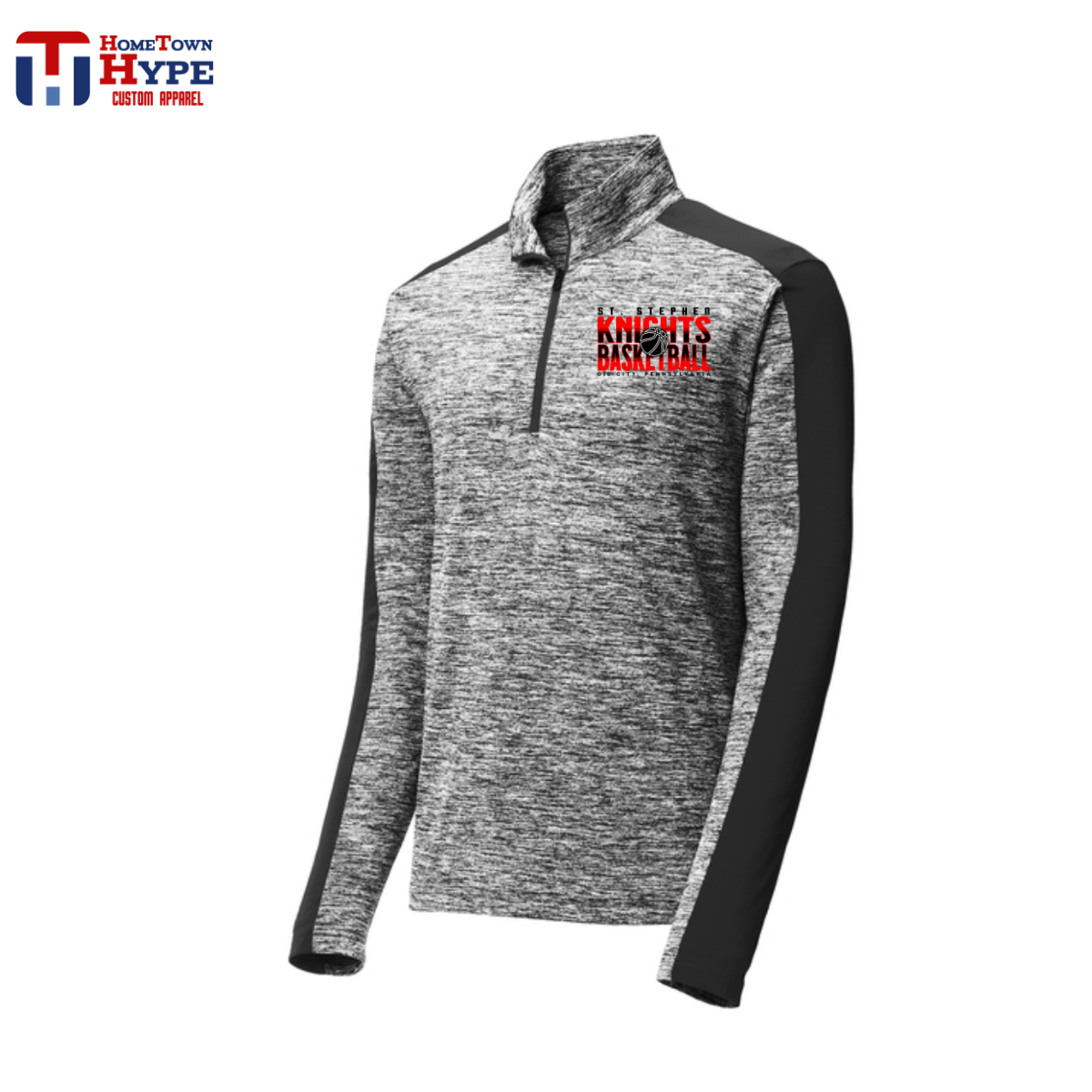 1/4-Zip Electric Pullover - St Stephen Basketball