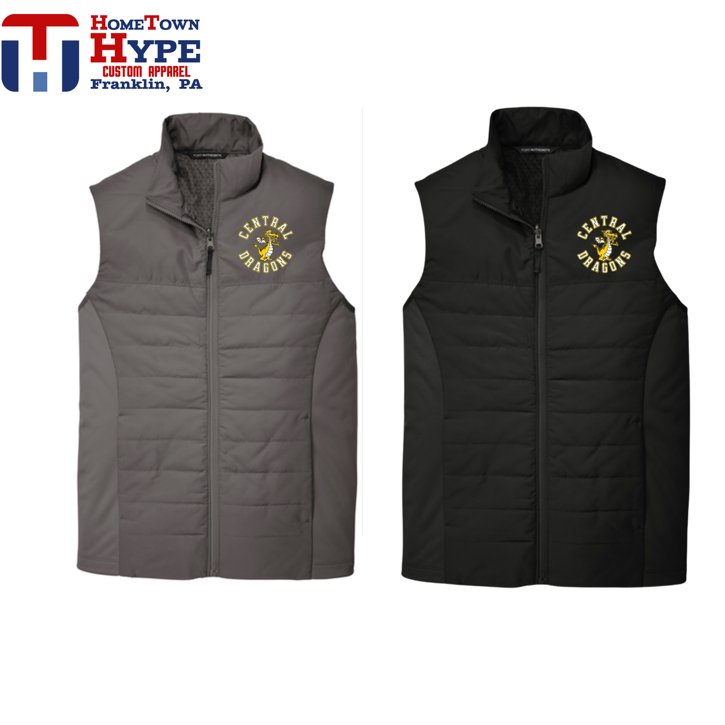 Insulated Embroidered Vest - Central Elementary