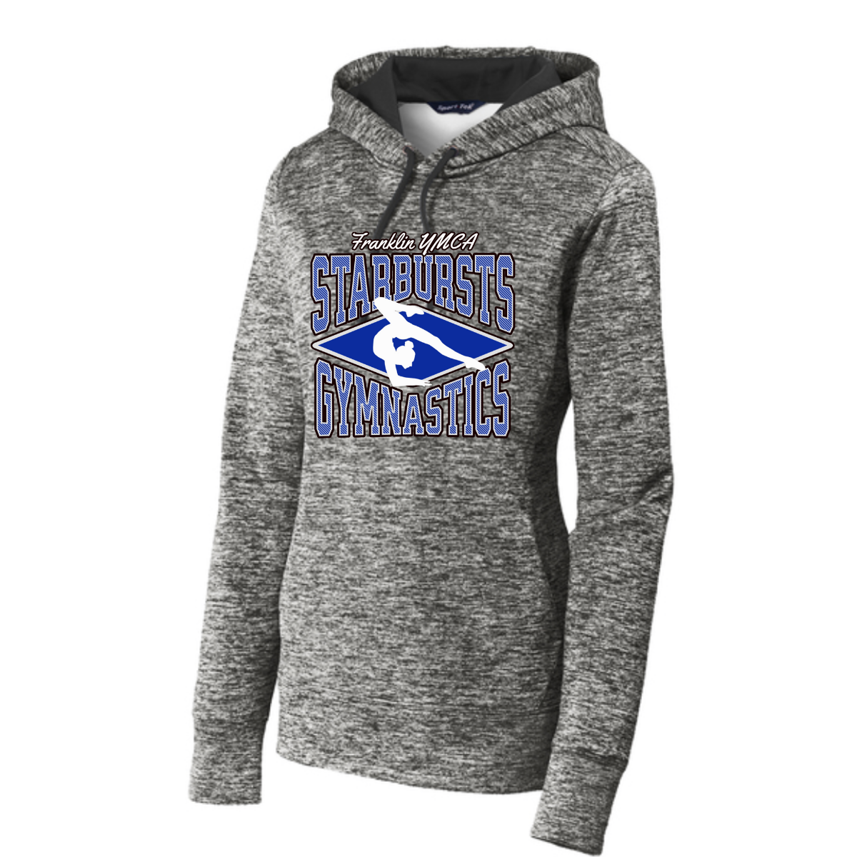Women's Electric Heather Fleece Hooded Pullover - Franklin Starbursts