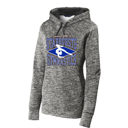 Women's Electric Heather Fleece Hooded Pullover - Franklin Starbursts