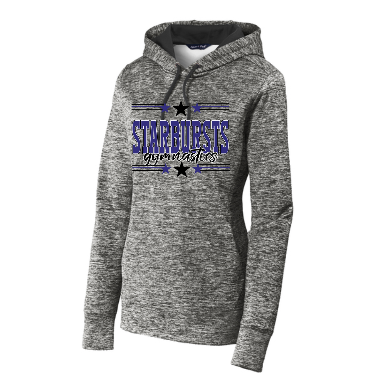 Women's Electric Heather Fleece Hooded Pullover - Franklin Starbursts