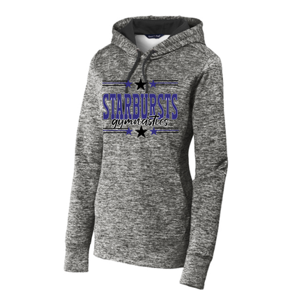 Women's Electric Heather Fleece Hooded Pullover - Franklin Starbursts