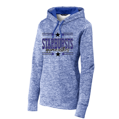 Women's Electric Heather Fleece Hooded Pullover - Franklin Starbursts