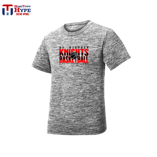 Electric Heather Tee - St Stephen Basketball