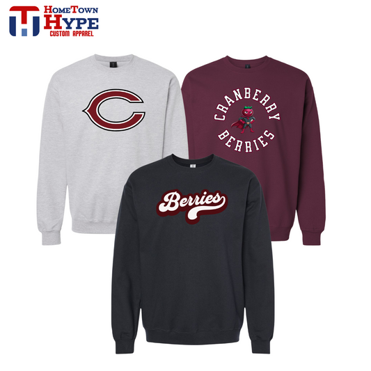 Crewneck Sweatshirt - Cranberry Berries