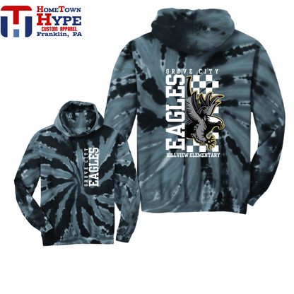Tie-Dye Hoodie - Hillview Elementary 2025-2026
