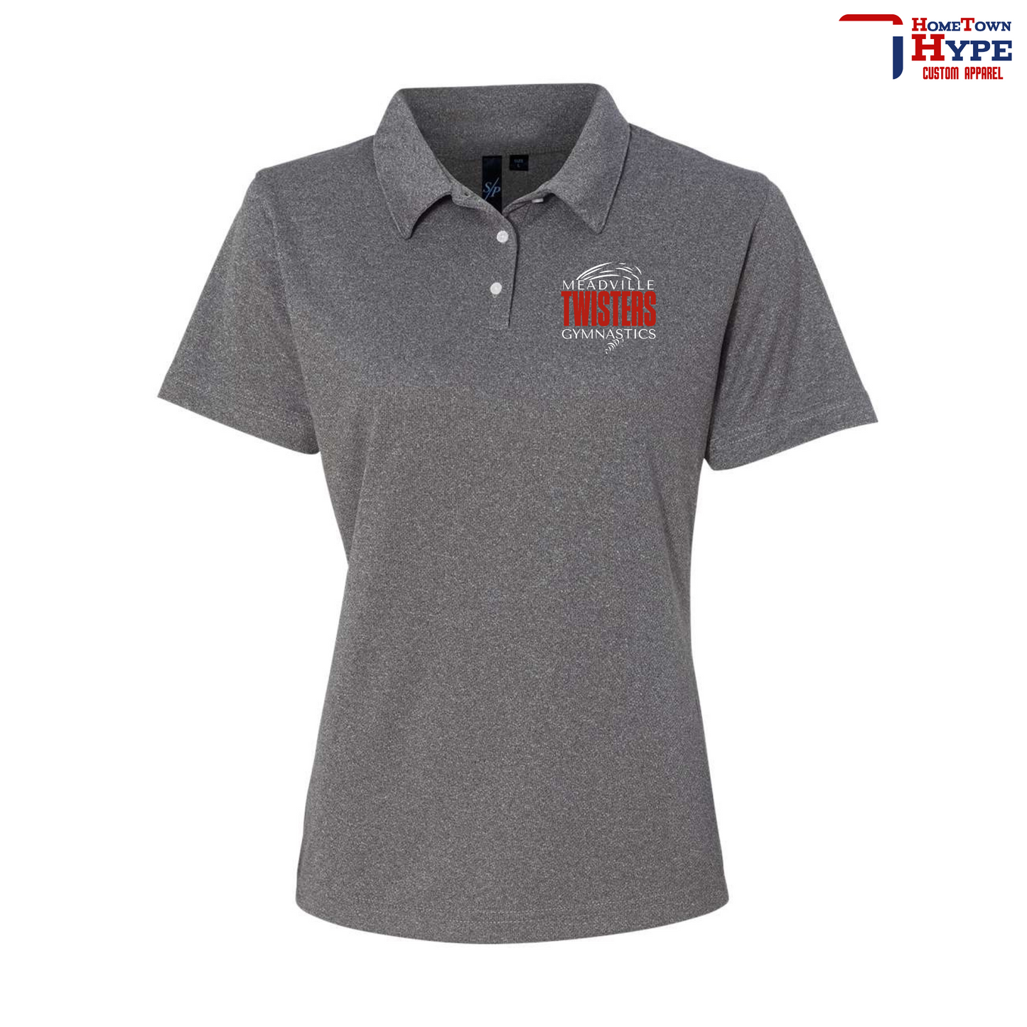 Embroidered Women's Polymesh Polo - Twisters '25