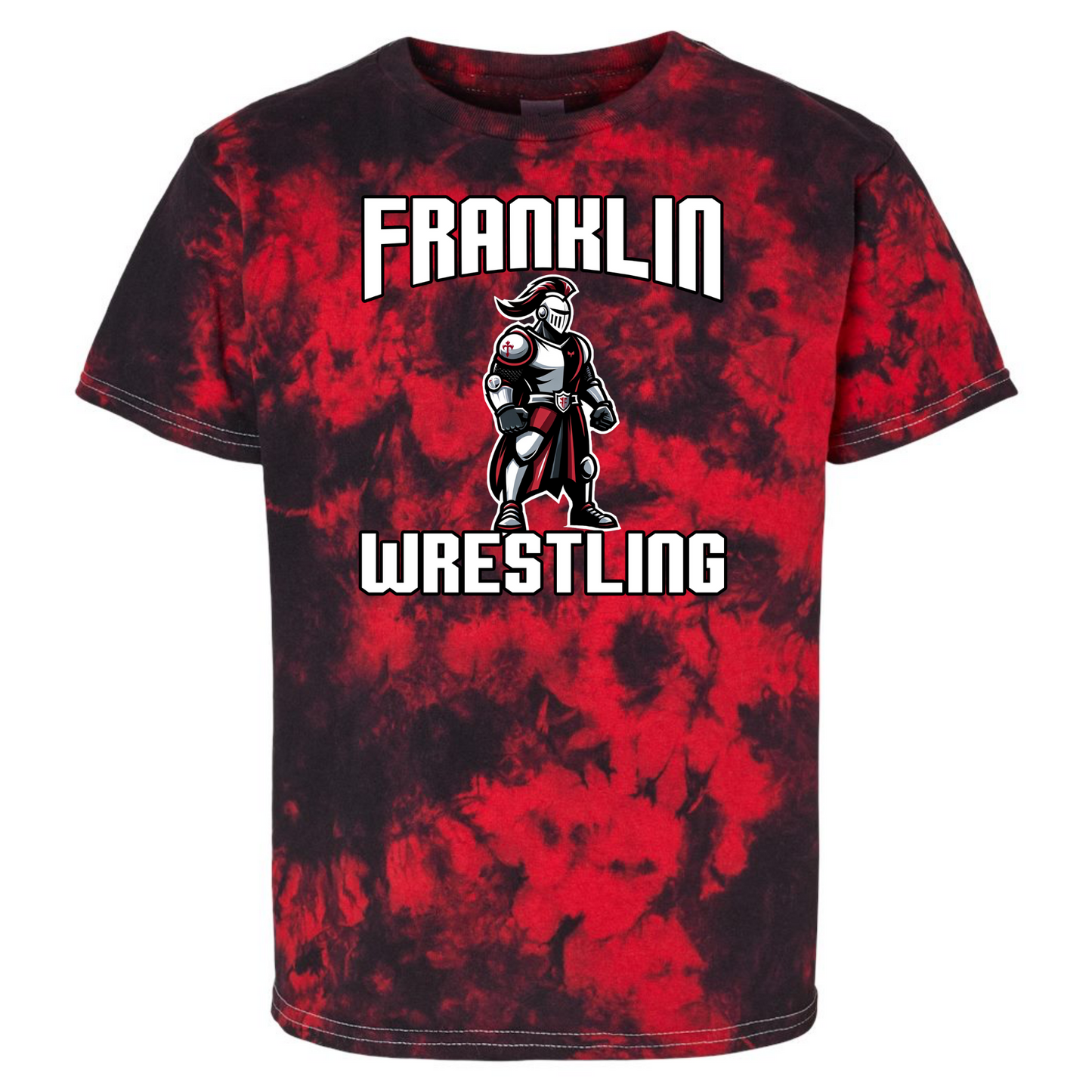 Franklin Wrestling Tie Dye Tee - Franklin Cheer