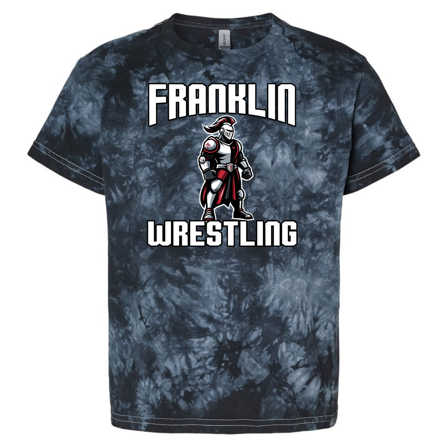 Franklin Wrestling Tie Dye Tee - Franklin Cheer