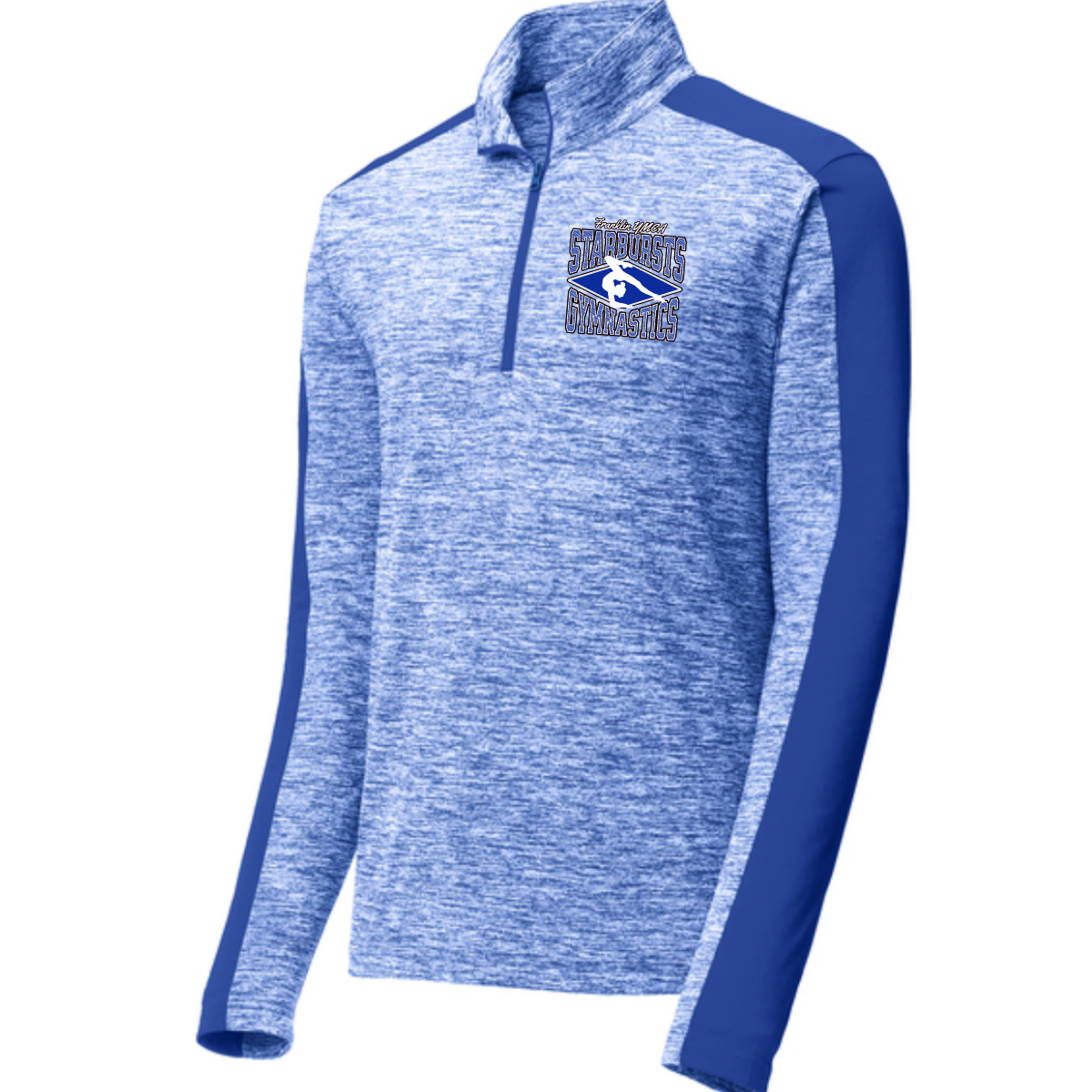 Youth Electric Heather Colorblock 1/4-Zip Pullover - Franklin Starbursts