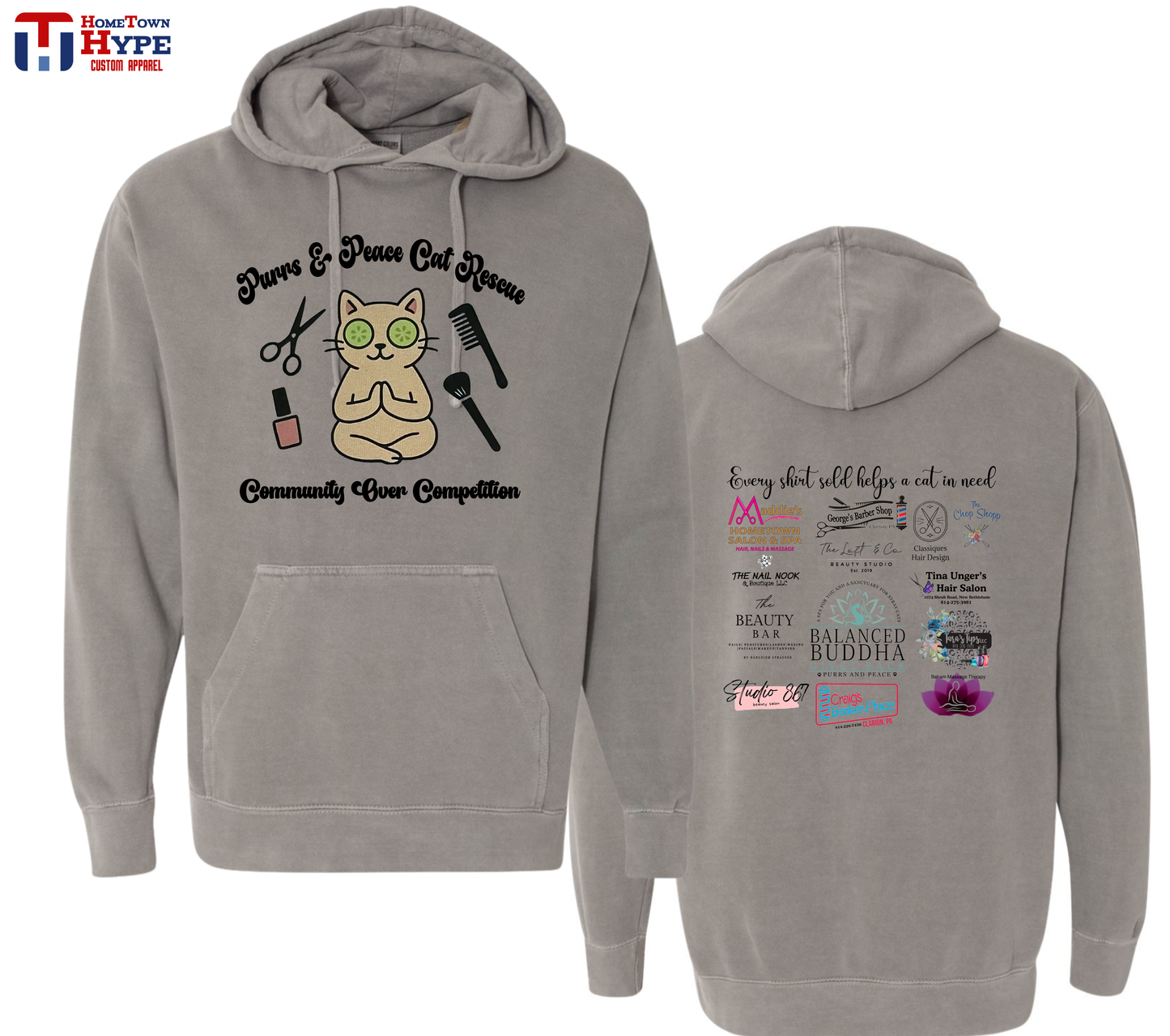 Premium Garment Dyed Hoodie - Balanced Buddha